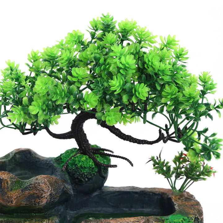 Indoor Room Fountain Waterfall Decor Desktop Fountain Decoration Water Feature with Colour Changing LED Lighting Zen Meditation