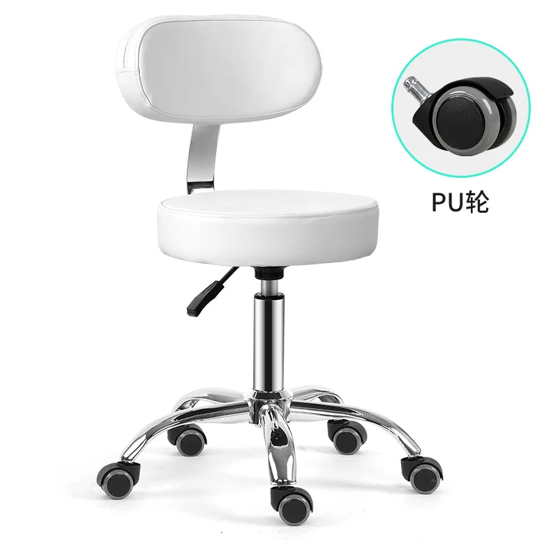 Rotating lift chair Beauty salon Surgical technician chair Round stool Haircut PT stool Pulley Big chair Beauty stool Backrest