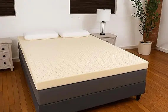 Medium Firmness Latex Mattress Pad - 2 Inch Full Size Sleep Comfort Enhancement