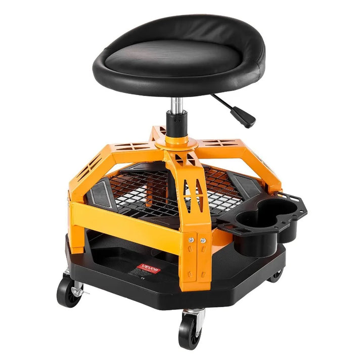 Rolling Shop Stool HeavyDuty Garage Work Seat 300 lbs Load with Caster