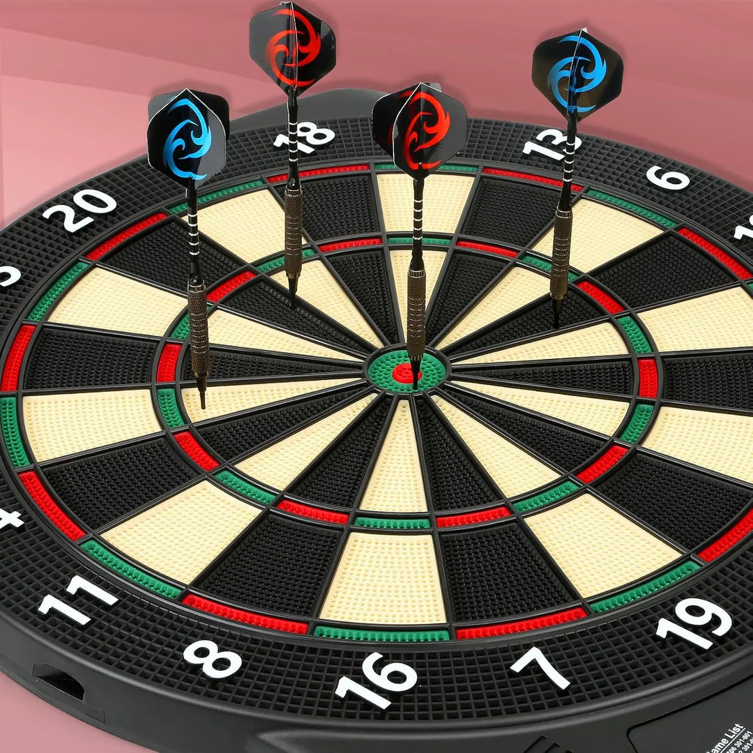 Electronic Dart Board, Soft Tip Dartboard Set 40 Games, 427 Variants Digital Electric Dart Boards with Colorful LED