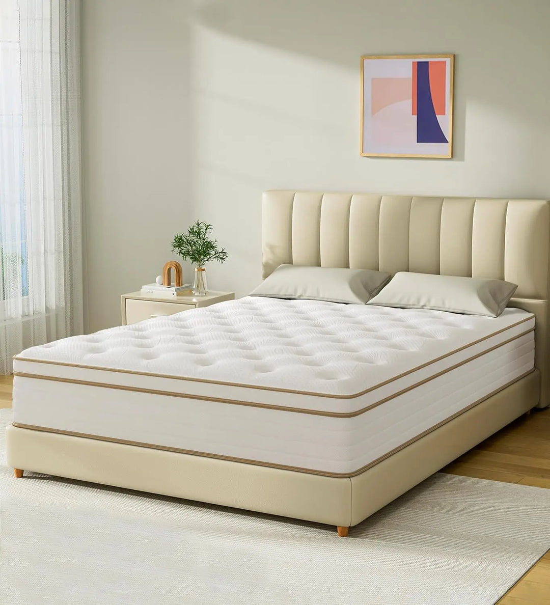 10″ Full Size Hybrid Mattress in a Box – Memory Foam & Pocket Spring Support | Trufairs
