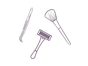 (UUX) Rectangular 6.5- x 9 Mount  Makeup Mirror with 5X Magnification and 15.5Inch Wall Extension  Ni UQ