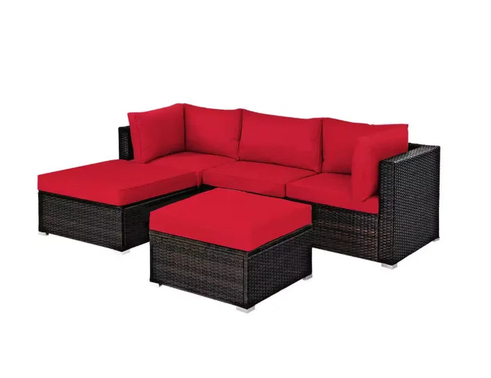 Patio Furniture Sectional Set Outdoor Lawn Conversation Sets,make you comfortable whether you are sitting or lying down