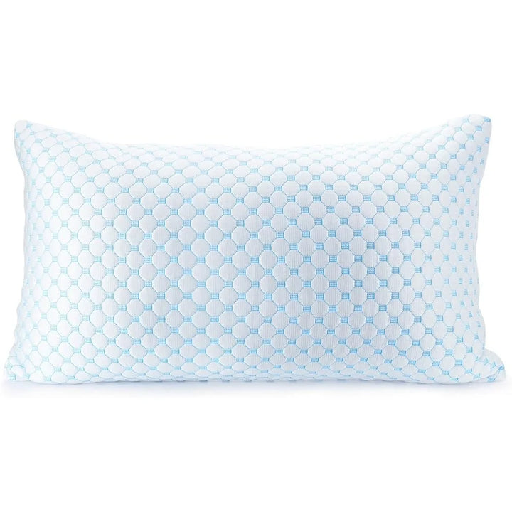 Cooling Gel Memory Foam Pillow Adjustable Height Reversible Cover King Size Breathable Microfiber Washable Bed Pillow