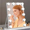 Tabletop Vanity Mirror with 12 LED Bulbs with 3 Color Lighting Modes, Bedroom, Bathroom Vanity Mirror, Touch Controls