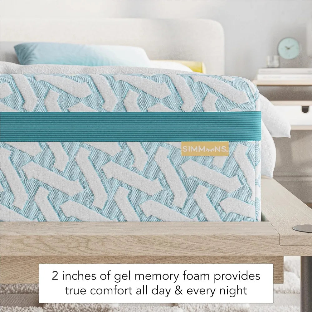 Blue Dream 10 Inch Gel Memory Foam Mattress - CertiPUR-US Certified - Medium Firmness - Pressure Relief & Motion Separat