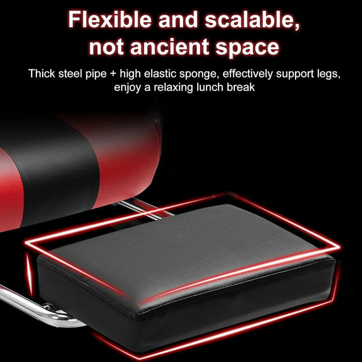 Gaming Chair, Massage Gaming Chair with Compatible Speakers and RGB LED Lights, Ergonomic Computer Gaming Chair  Black & Red