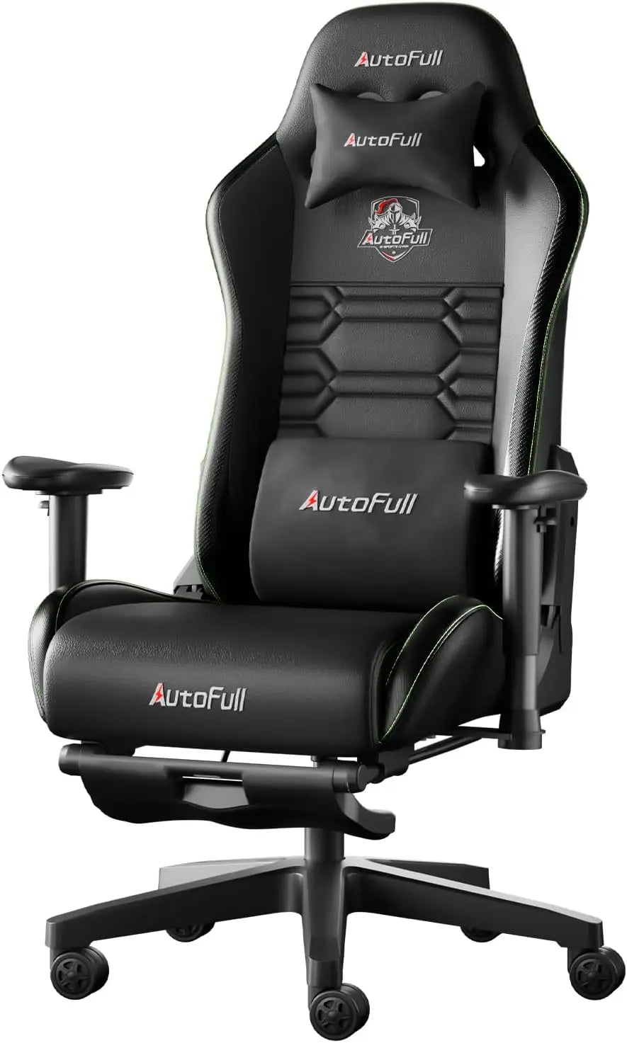 Gaming Chair,Ergonomic Wingless Cushion Computer Chair,PU Leather Racing Style Office Chair with Lumbar Support Pillow