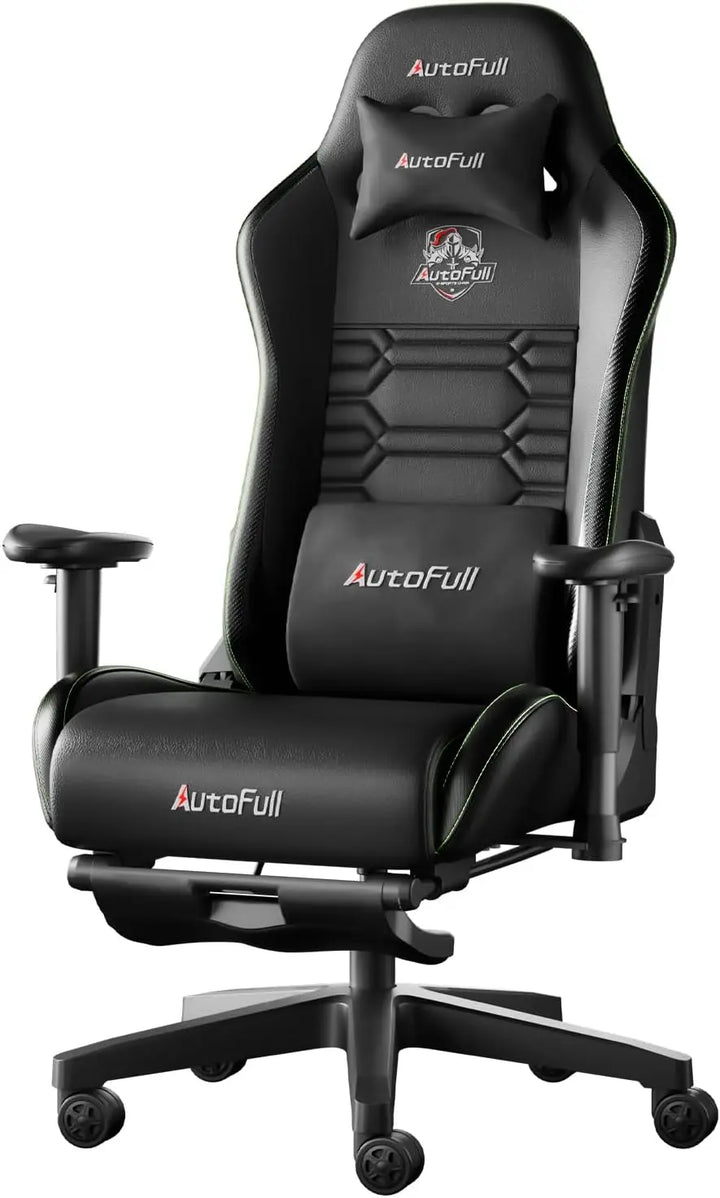 Gaming Chair,Ergonomic Wingless Cushion Computer Chair,PU Leather Racing Style Office Chair with Lumbar Support Pillow