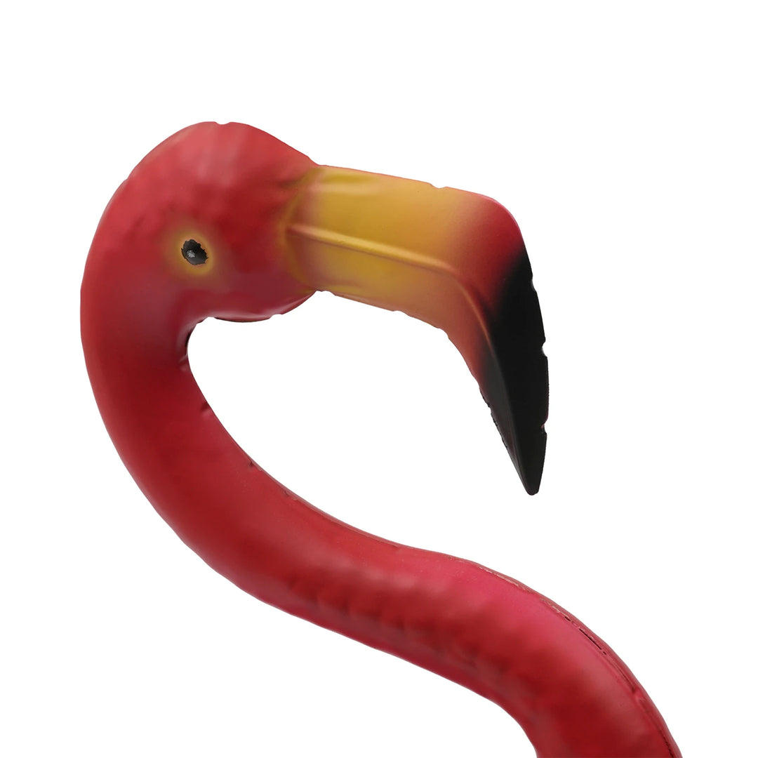 1 Pcs Pink Flamingo Metal Sculpture Garden Statues Large Bird Sculptures Yard Art Outdoor Decoration