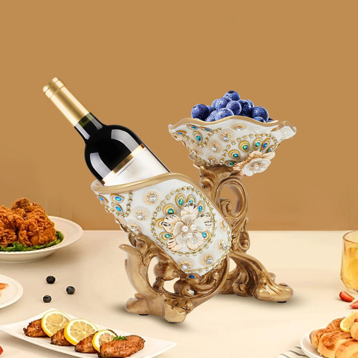 Red Wine Holder Living Room Luxury Wine Cabinet Decorations High Foot Wine Glass Holder Household Wine Bottle Rack