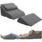 Adjustable Orthopedic Bed Wedge Pillow Set, Post Surgery Recovery, Memory Foam Wedge Pillow for Back, Knee&Leg Pain Relief- Best