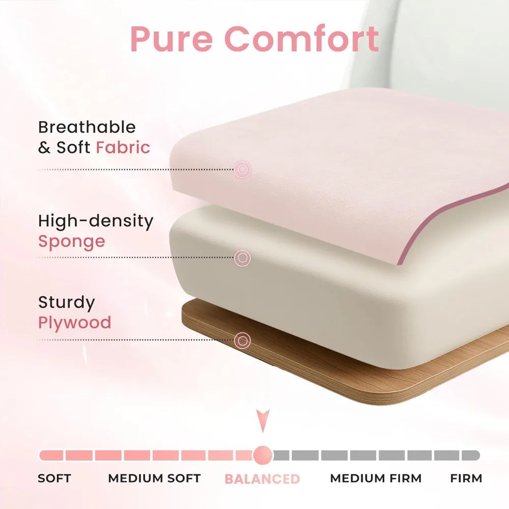 Video Gaming Chair Office Computer Desk Use Ergonomic Reclining Backrest Adjustable Armrests Lumbar Support Footres