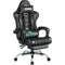 Gaming Chair, Video Game Chair with Massage Lumbar Support and Footrest Height Adjustable Ergonomic Computer Chair with Swivel