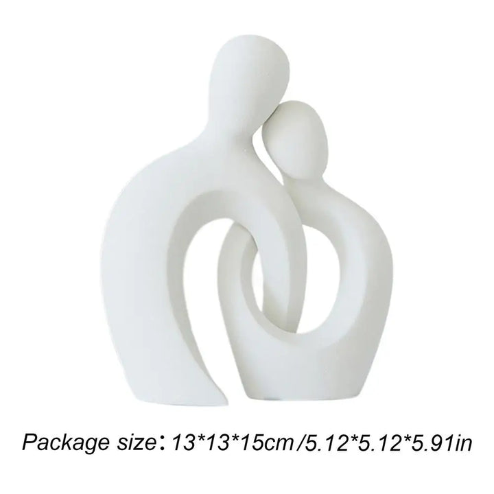 Couple Statue Aesthetic Resin Statue Home Decor Couple Statue Love Sculpture Couple Abstract Art Statue Modern Decor for Bedroom