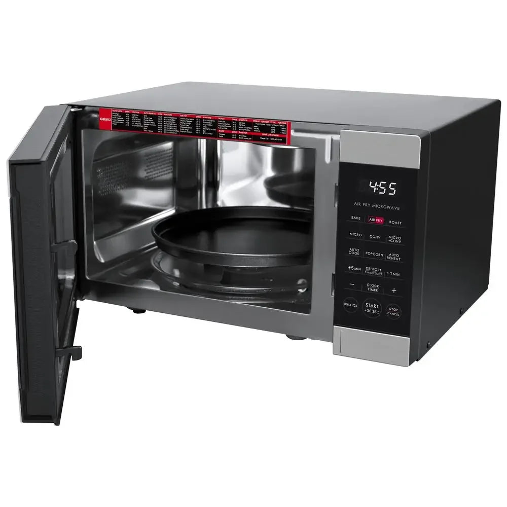 Air Fry Convection Microwave 900W Stainless Steel 0.9 Cu ft 3-in-1 Multifunctional Oven New Technology Auto-Cook/Reheat Compact