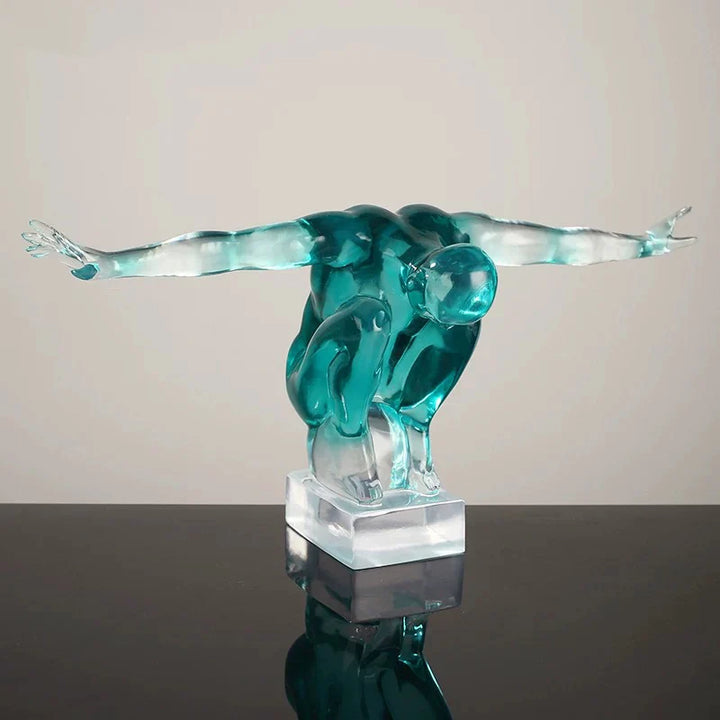 Abstract Human Figure Ornament – Creative Desktop Sculpture Gift | Trufairs