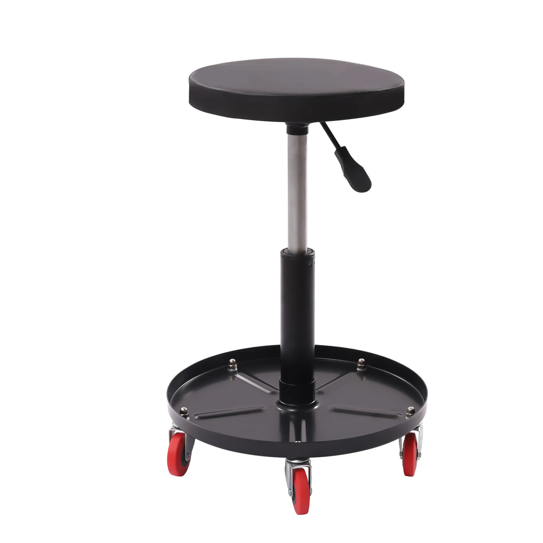 136.08kg Workshop Stool Workshop Rolling Pneumatic Creeper Shop Roller Seat Adjustable with 5 Wheels for Garage Auto Repair