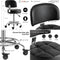 adjustable ergonomic hydraulic stool with backrest and footrest for professionals and home use