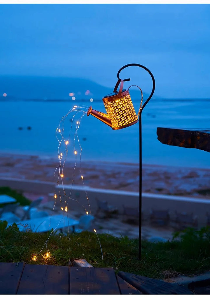 Solar Butterfly Watering Can Garden Light â€“ Waterproof Hanging Fairy Path Accent | Patio, Lawn, Outdoor DÃ©cor | Trufairs