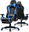 Gaming Chair with Bluetooth Speakers and Footrest, Ergonomic Gamer Chair with Reclining Backrest, 3D Armrests, Adjustable Seat