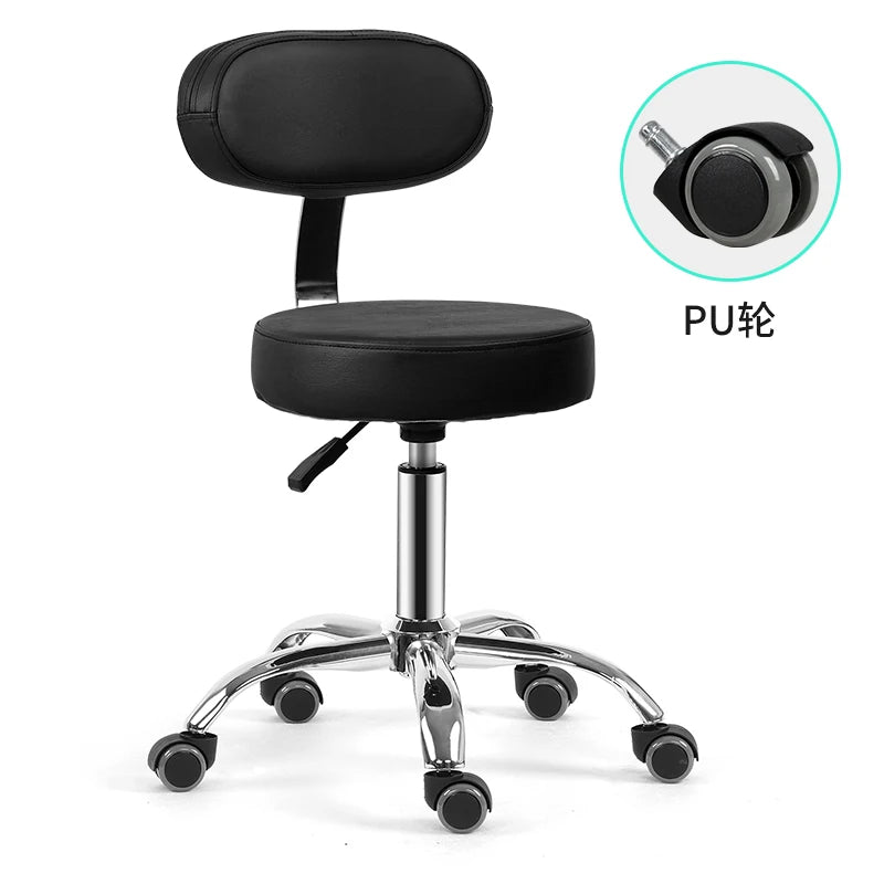 Rotating lift chair Beauty salon Surgical technician chair Round stool Haircut PT stool Pulley Big chair Beauty stool Backrest