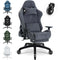 Dowinx Gaming Chair,Breathable Suede Fabric Game Chair with 3D Armrest and PU Wheels,Big and Tall Gaming Chair with Massage