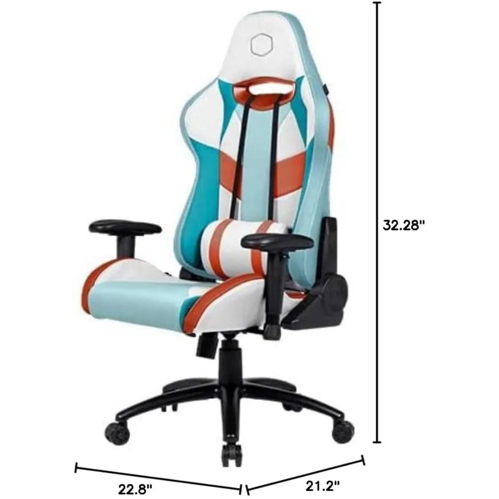 Cooler Master Caliber R2S Gaming Chair for Computer Game, Office and Racing Style Gamer, Comfy Ergonomic Reclining High Back