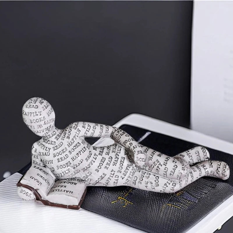 Modern Abstract Art Sculpture Resin Collectible Yoga Figurine Decor Meditating Statue for Home Office Living Room Zen