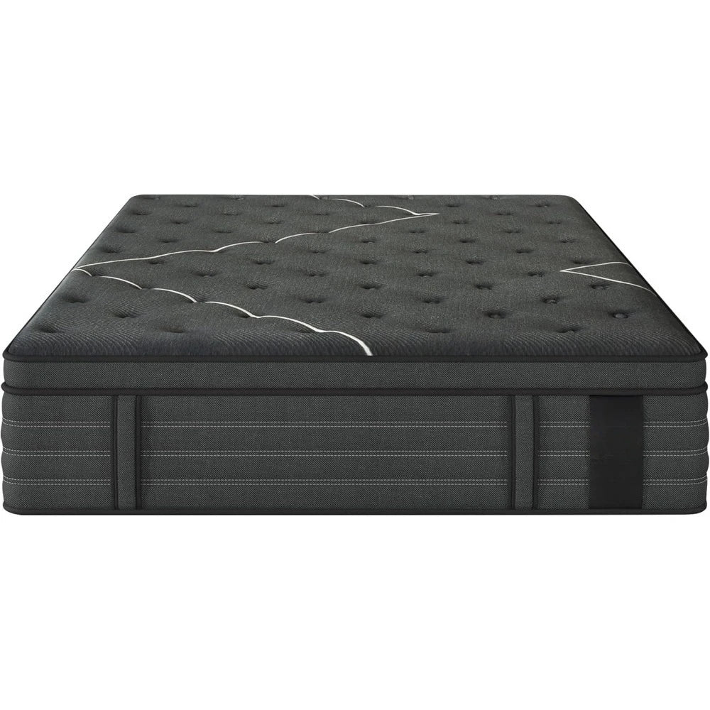 14 Inch Extra Firm King Size Mattress - Orthopedic Memory Foam Hybrid with Pocket Springs & Cooling Gel Technology