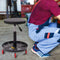 Heavy Duty Roller Seat  Adjustable Rolling Stool Chair Swivel with Tool Tray for Garage Workshop and Auto Repair Shop Black