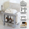 Shower Bench Stool，With Storage Shelf Waterproof