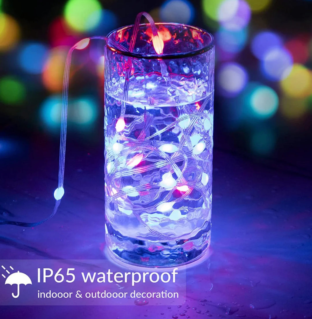 USB Christmas RGBIC String Light Tuya WIFI Remote Control 5M 10M 20M Pixel String Light WS2812 Music Waterproof Fairy Lights