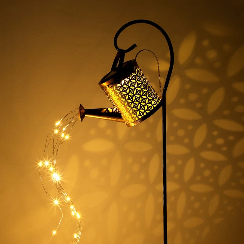 Solar Butterfly Watering Can Garden Light â€“ Waterproof Hanging Fairy Path Accent | Patio, Lawn, Outdoor DÃ©cor | Trufairs