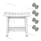 Shower Bench Stool，With Storage Shelf Waterproof