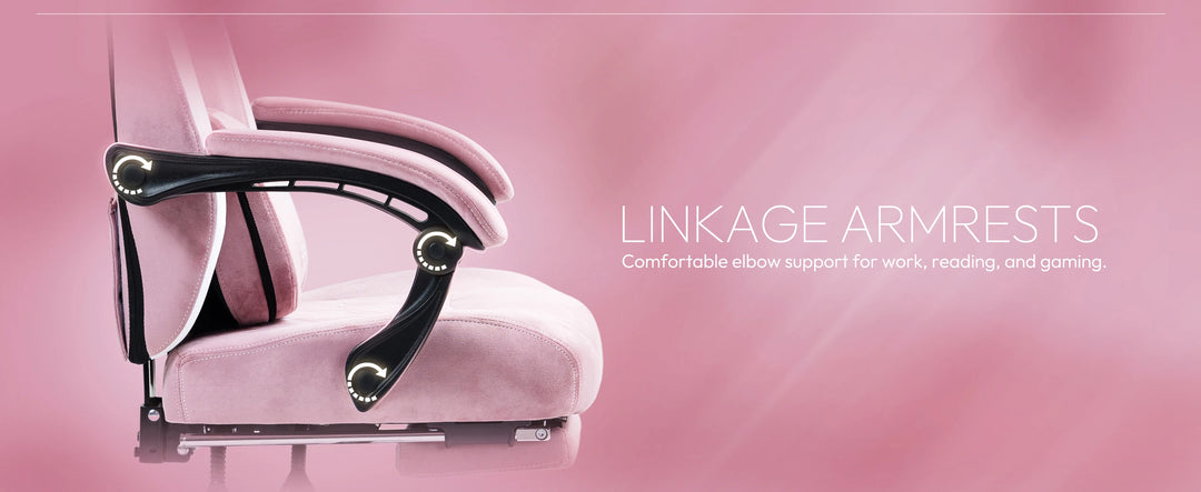 Dowinx Gaming Chair with Heated Massage Lumbar Support, Breathable Fabric Office Chair with Pocket Spring Cushion and Footrest,