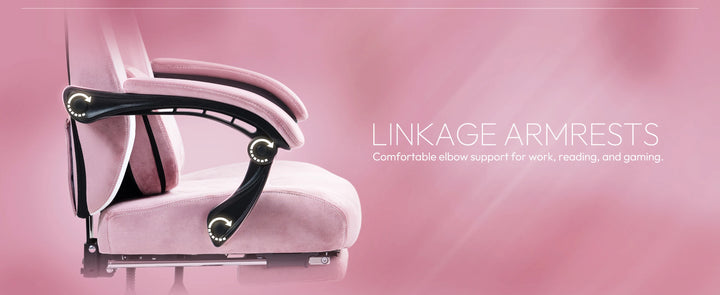 Dowinx Gaming Chair with Heated Massage Lumbar Support, Breathable Fabric Office Chair with Pocket Spring Cushion and Footrest,