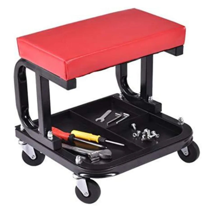 Steel/Iron Car Repair Shop Crawler Stool Seat with Rolling Pallet Mechanical Seat for Car Repair Rolling Shop and Garage Stool