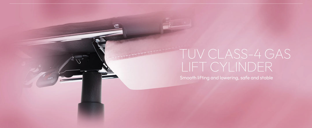 Dowinx Gaming Chair with Heated Massage Lumbar Support, Breathable Fabric Office Chair with Pocket Spring Cushion and Footrest,