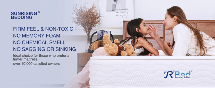 8 inch Twin Natural Latex Mattress Individually Encased Pocket Coil Firm Supportive Naturally Cooling Organic Mattress 120-Night