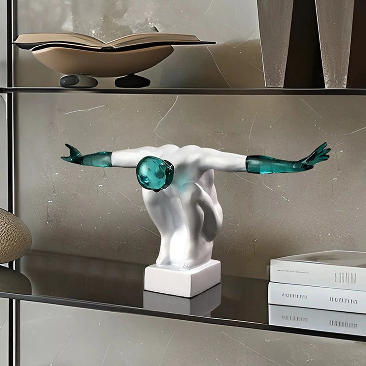 Abstract Human Figure Ornament – Creative Desktop Sculpture Gift | Trufairs