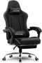Gaming Chair with Footrest, Computer Chair with and Lumbar Support, Height Adjustable Game Chair with 360°-Swivel Seat