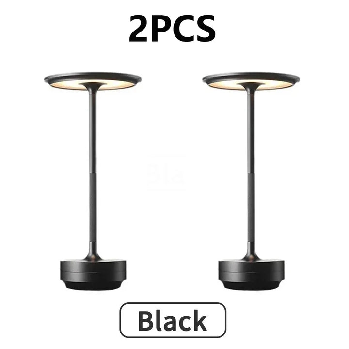 2PCS Rechargeable Wireless Table Lamp for Bedroom, Rechargeable, Touch Lamp, Camping Candle, Creative, USB-C, Desk Lamp