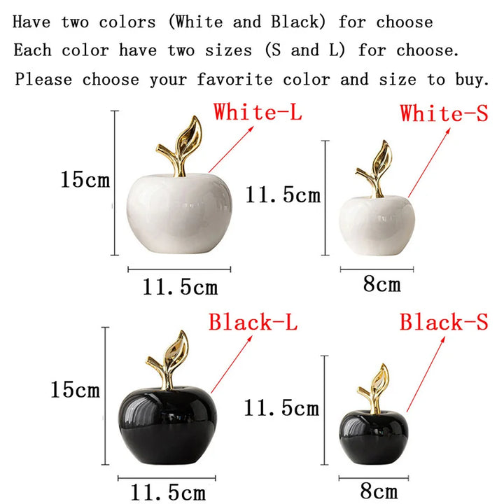Classic European Style Ceramic Cute Funny Christmas Fruit Ornament Home Room Figurines Arts Crafts Desk Decor Statues Sculpture