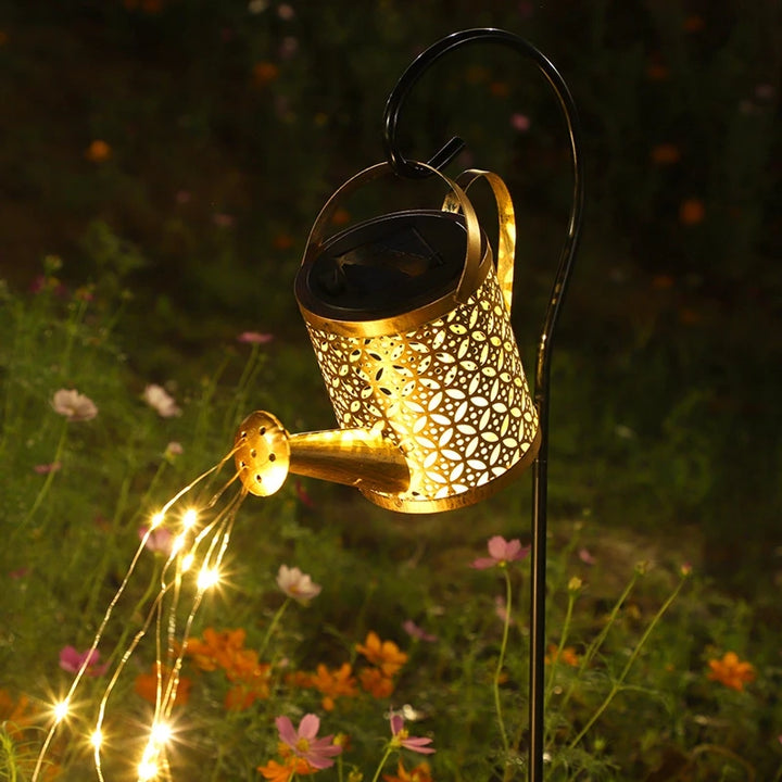 Solar Butterfly Watering Can Garden Light â€“ Waterproof Hanging Fairy Path Accent | Patio, Lawn, Outdoor DÃ©cor | Trufairs