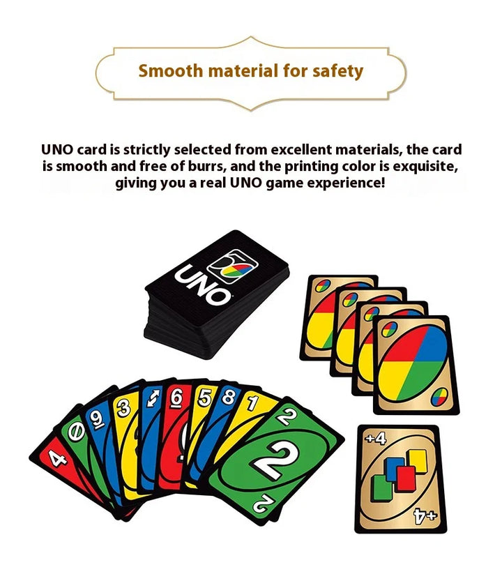 New Uno Wild Version Red Family Card Gam 112 Cards Travel-Friendly Makes A Great Game For 7 Year Olds And Up Toy In Stock
