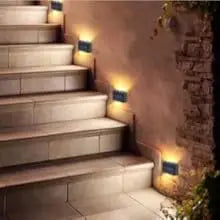 Waterproof Solar Wall Light â€“ 6-LED Outdoor Decorative Lights for Landscape, Garden, Courtyard, or Street | Trufairs