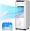 32 Inch Swamp Cooler Air Conditioner, 3 IN 1 Evaporative Air Cooler with 4.2 Gal Water Tank, 4 Mode, 3 Speed, Remote Control, 12