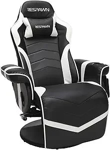 900 Gaming Chair with Footrest Recliner Racing Style High Back PC Computer Desk Office Chair - 360 Swivel, Comfortable Headrest